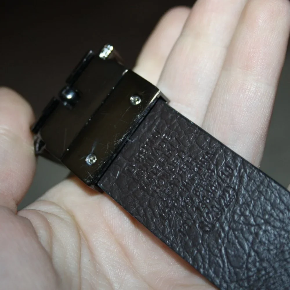 🖤 BLACK FAUX LEATHER BELT · BIG KIDS · 19–23